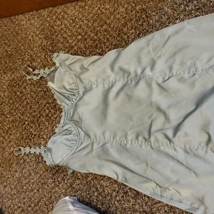 Blue satin fashion nova dress